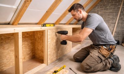 zelf knieschotten maken onder een schuin dak